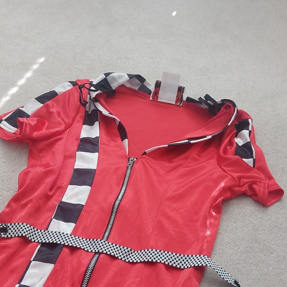 Red Racing Costume Dress - Picture 2 of 5